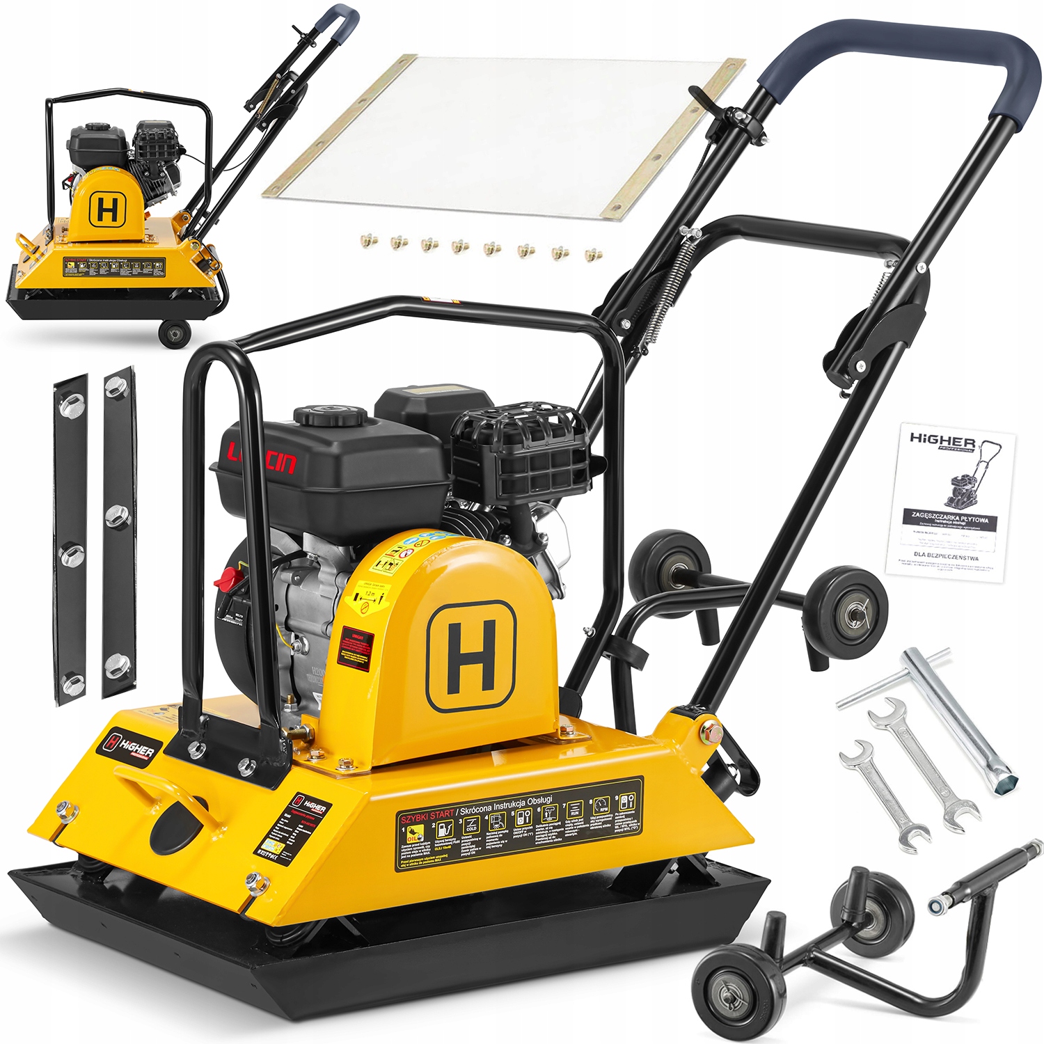 Kompaktor spaľovacej zeminy VYŠŠÍ 100kg LONCIN 6,5 HP